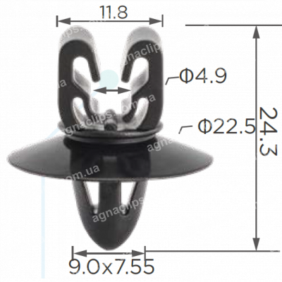 C 3814 Кліпса GM Chevrolet Daewoo 94530268
