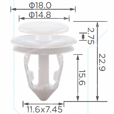 C 3822 Кліпса Tesla 114276600A
