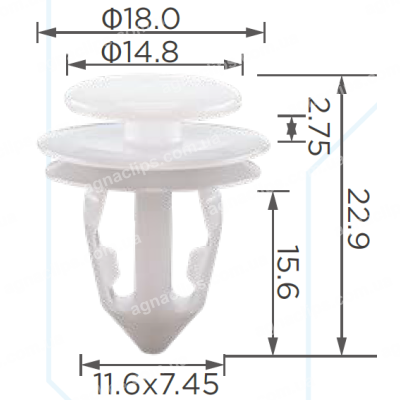 C 3822 Кліпса Tesla 114276600A