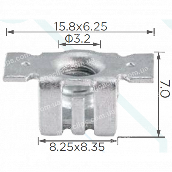 H 2382 Скоба GM Buick Cadillac Chevrolet GMC 11611523