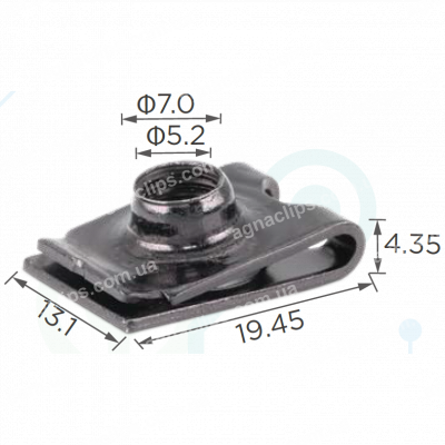 H 2196 Скоба M6 Hyundai Kia 1334106007B