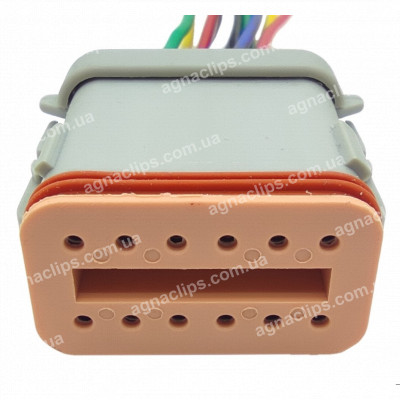 RP1220 Роз'єм 12-к Deutsch DT06-12S відп. частина RP1221