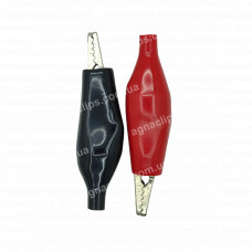 Затискач "Крокодил" L=60 мм у повній ізоляції пара