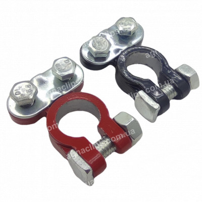 Клеми АКБ червона + чорна пара