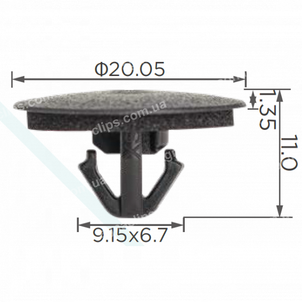 C 3892 Кліпса Toyota Lexus 9046707223