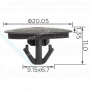 C 3892 Кліпса Toyota Lexus 9046707223