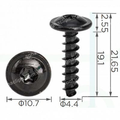 H 2398 Саморіз 4.4х19 Citroen Peugeot 9675380280