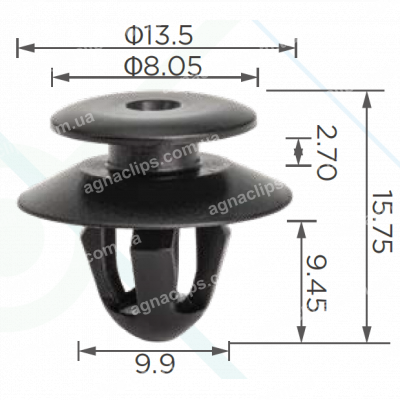 C 3865 Кліпса Chery BYD TIGQ833S27 1098218000