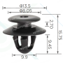 C 3865 Кліпса Chery BYD TIGQ833S27 1098218000