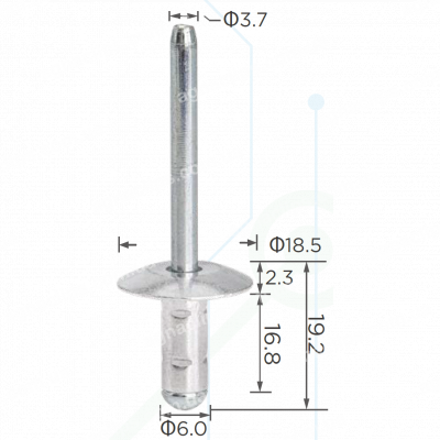 H 2294 Заклепка VW Audi 6x17 N91189501