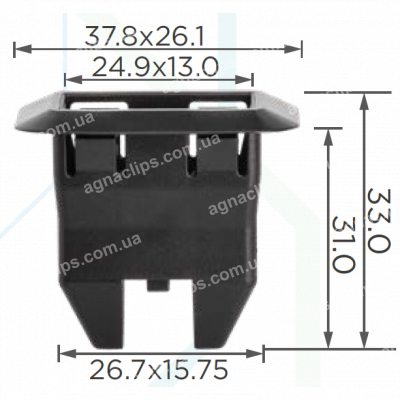 C 3811 Кліпса VW Audi Seat Skoda 5G0886373 5GG886373