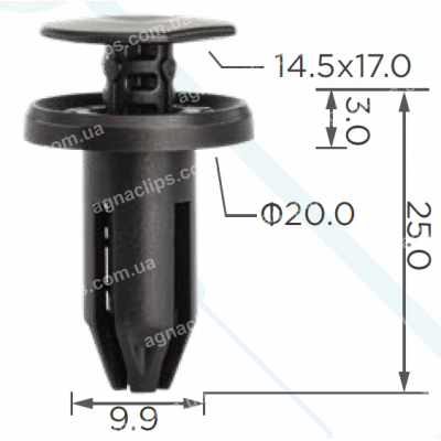 C 3825 Кліпса Mazda KD4550EA1