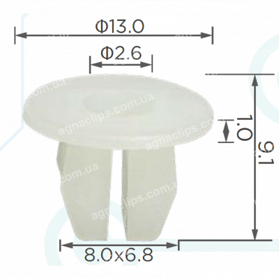 C 3842 Кліпса Peugeot Citroen Fiat VW 14115980 HB56625000 6992G2