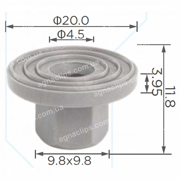 C 3866 Кліпса VW Audi Seat Skoda 8E0825265C