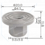 C 3866 Кліпса VW Audi Seat Skoda 8E0825265C