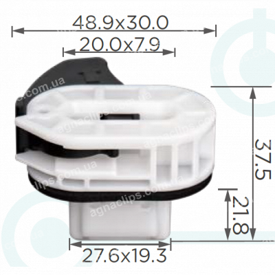 C 3841 Кліпса Tesla 1099583-00-C 1617394-00-C кріплення заднього сидіння