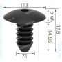 C 3878 Кліпса VW Audi Ford Skoda Seat Fiat Volvo Opel 46435285 1224786
