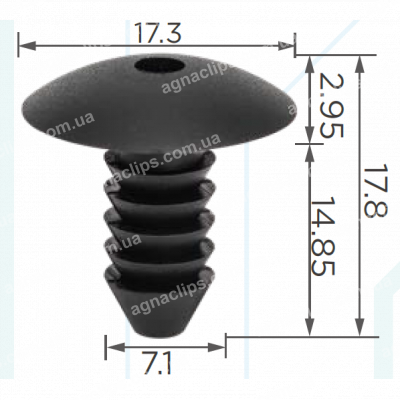 C 3878 Кліпса VW Audi Ford Skoda Seat Fiat Volvo Opel 46435285 1224786