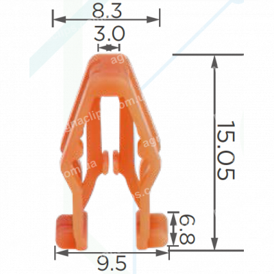 C 3884 Кліпса Toyota Lexus Great Wall 9046705171 09660042