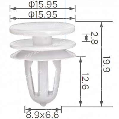 C 3886 Кліпса Peugeot Citroen 696639
