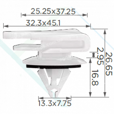C 3834 Кліпса GM Chevrolet 11611435