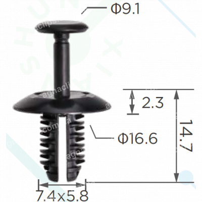 C 3835 Кліпса VW Skoda Audi Seat N91158501