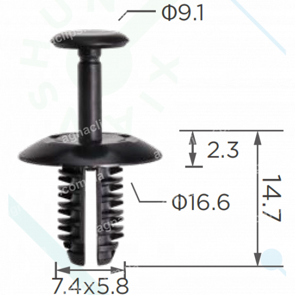 C 3835 Кліпса VW Skoda Audi Seat N91158501