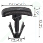 C 3943 Кліпса Peugeot Citroen 9677359880