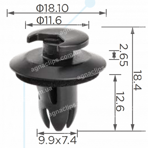 C 3971 Кліпса Mercedes A0019915698