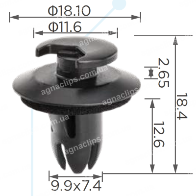 C 3971 Кліпса Mercedes A0019915698