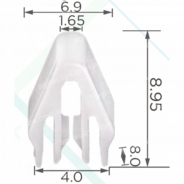C 4010 Кліпса TESLA 1496105-00-B