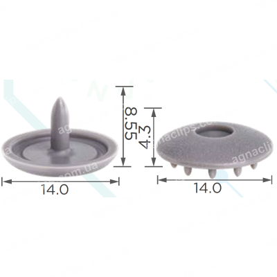 C 4012 Кліпса Toyota 7321933020