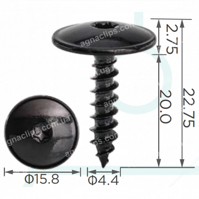 H 2397 Саморіз 4.4х20 GM