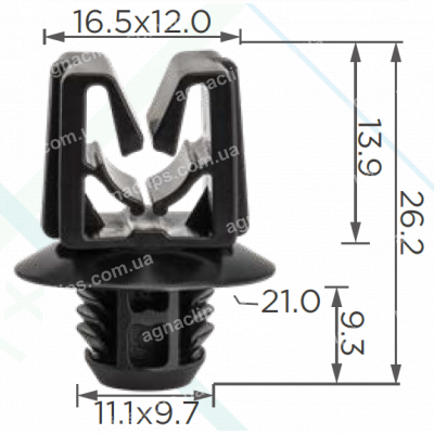 C 3692 Кліпса Renault 7703179026