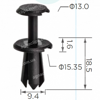 C 3909 Кліпса Mercedes A0009919440