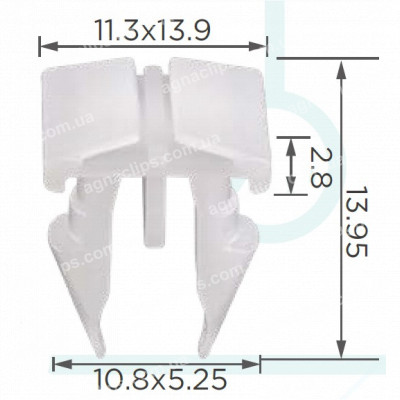C 3944 Кліпса BMW 51718108613