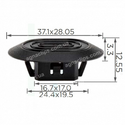 C 4035 Кліпса панелі