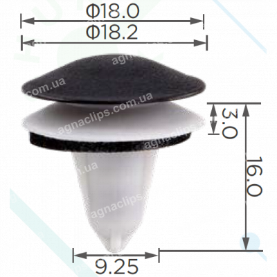 C 3707 Кліпса BMW 51717154239 + 51717048316