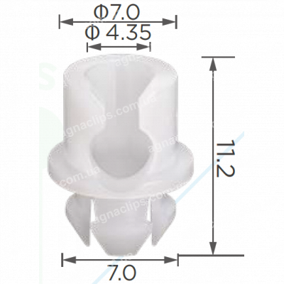 C 3880 Кліпса VW Audi Seat Mercedes 171837199 171837199A A0039885078 191837199