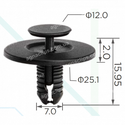 C 3882 Кліпса Alfa Romeo Fiat Lancia 670007383