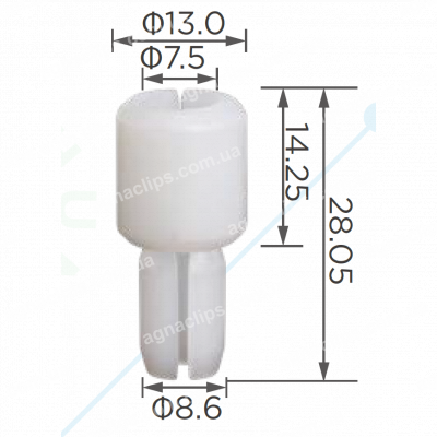 C 3925 Кліпса Citroen Seat Skoda VW 6N0839511