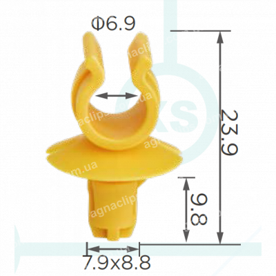 C 3939 Кліпса упору капота Peugeot Citroen 795059