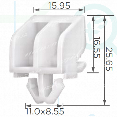 C 3958 Кліпса Mercedes A0009916371