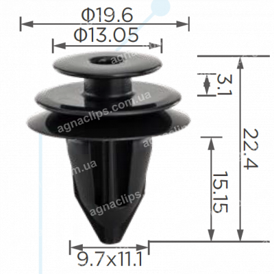 C 3965 Кліпса Toyota Lexus 9046710204