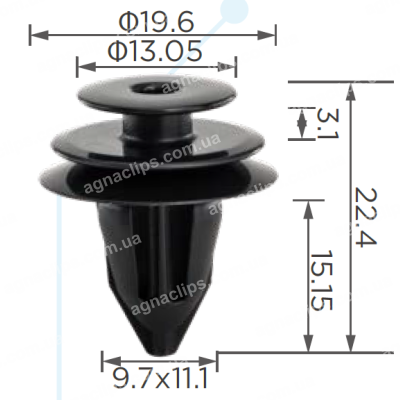 C 3965 Кліпса Toyota Lexus 9046710204