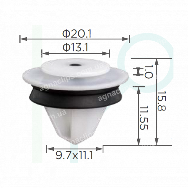 C 3966 Кліпса VW 7E0843514 7H0843514