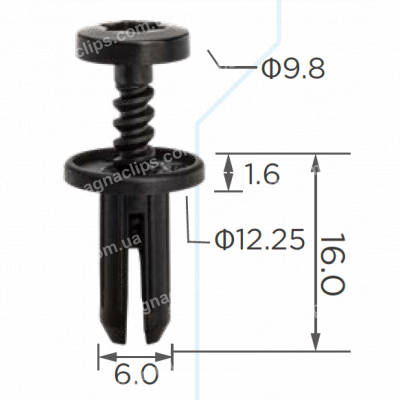 C 3973 Кліпса Peugeot Renault Citroen VW 6991F0 7703072261 8N8868307