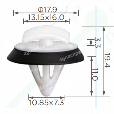 C 3983 Кліпса VW Audi Skoda WHT008801
