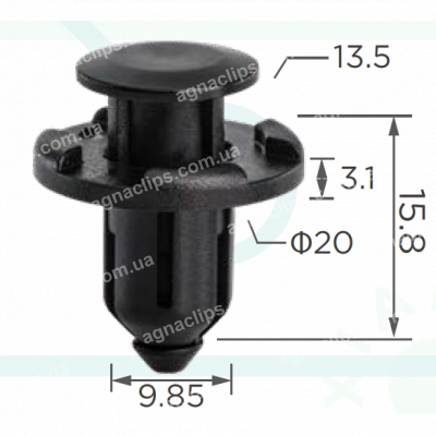 C 4087 Кліпса Subaru 909130059