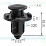 C 4087 Кліпса Subaru 909130059